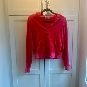 Juicy Couture Y2K Pink Velour Sweatshirt